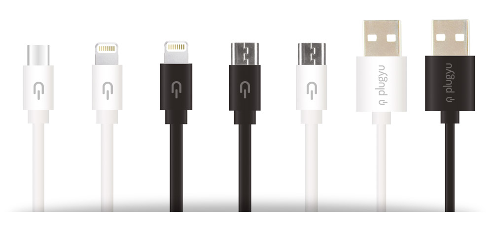 Cables USB C, micro USB, Lightning y USB para smartphones y tablets